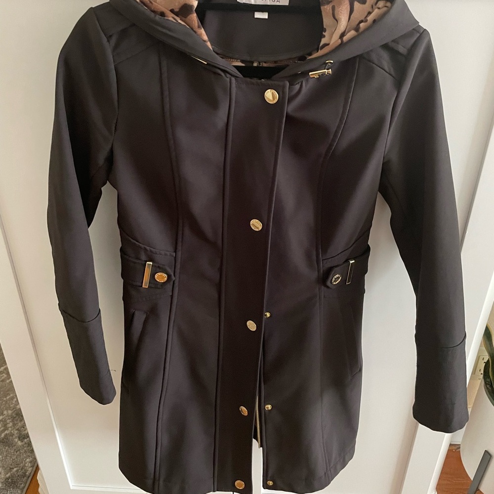 Via Spiga raincoat leopard print
